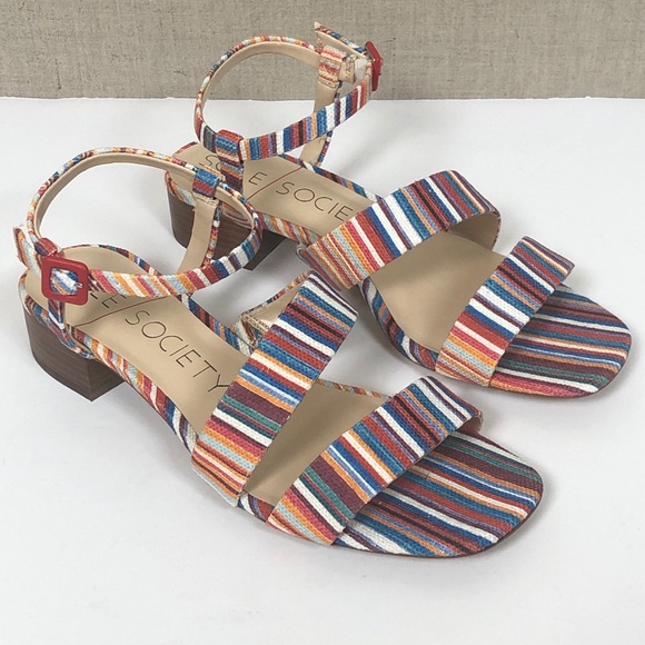 Sole Society Shoes - - NWB Sole Society Francey Linen Sandal Sz 8.5